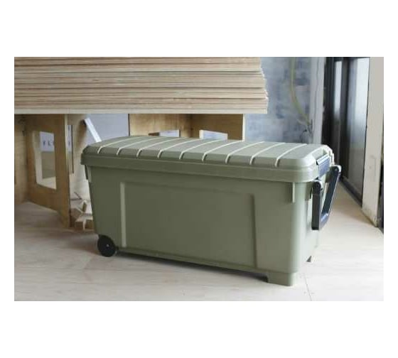 Экспедиционный ящик IRIS OHYAMA IRIS OUTDOOR BOX 1000 хаки, 160 литров, 100x50x50 см ODB1000BKH
