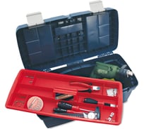 Ящик для инструмента Tayg №17 синий, лоток, 2 органайзера, метал. замки, 580x290x290 мм 117008