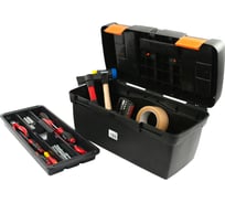 Ящик для инструмента Tayg 20 черный, с лотком, 500x258x255 мм 115554