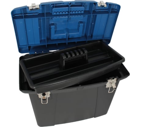 Ящик для инструментов JETTOOLS с металлическими замками, 480x360x355 мм, углубленный JT1602402