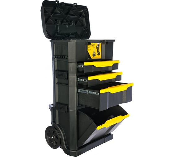 Пластмассовый ящик с колесами STANLEY Modular Rolling Workshop 1-79-206