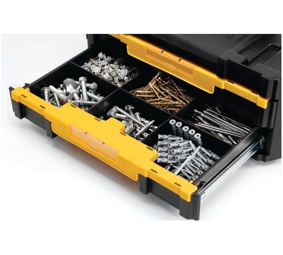 Ящик DEWALT TSTAK с 2-мя выдвижными секциями DWST1-70706 STANLEY 1-70-706