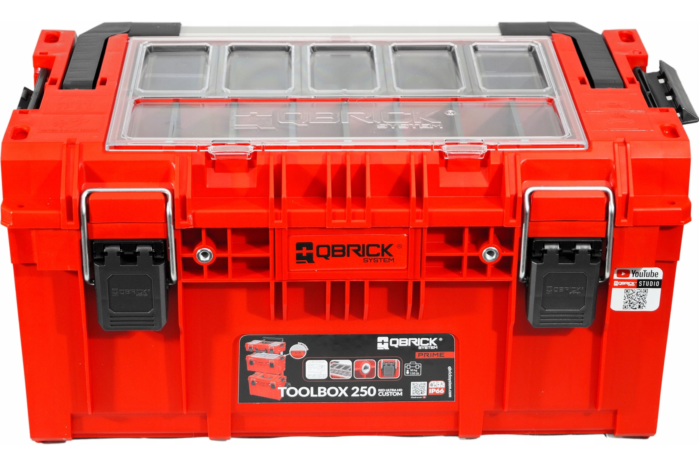 Ящик для инструментов QBRICK System PRIME Toolbox 250 Expert Red