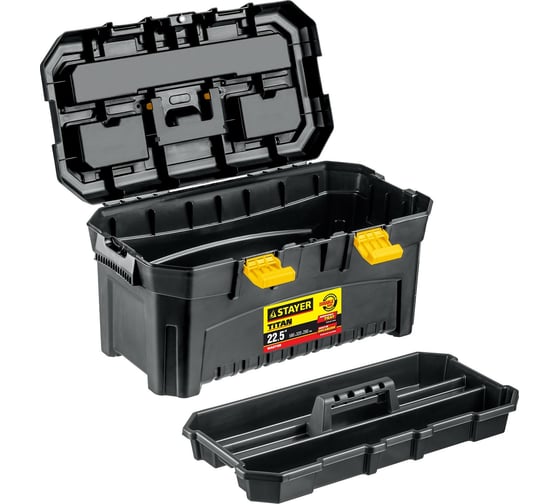 Пластиковый ящик для инструментов STAYER Titan-22 553 x 320 x 310 мм (22") 38016-22