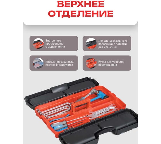 Ящик для инструментов Zalger MOBILE ORGANIZER 24", 320х600х340мм PO 09M