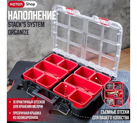 Органайзер KETER Stack's System organizer Pack N 251491