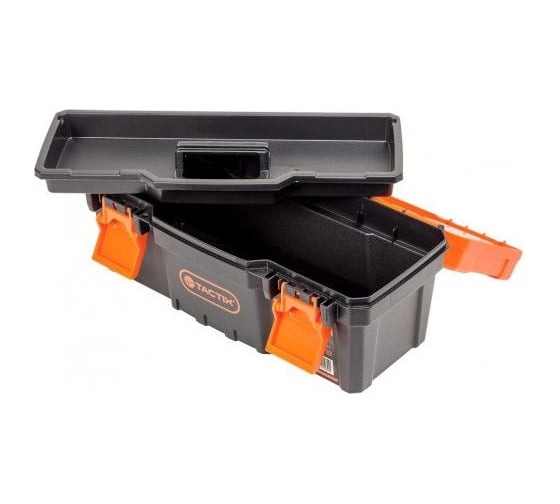 Ящик для инструмента TACTIX 16 с оранжевой крышкой 40,8x20,8x19,6 см 320101