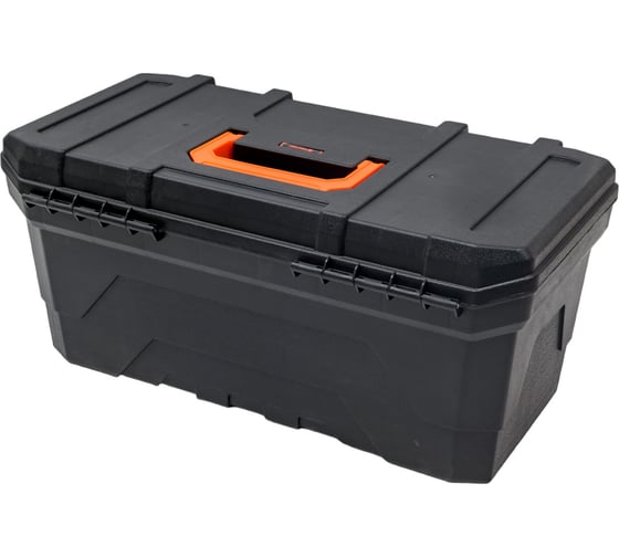 Ящик для инструмента TACTIX 20 черный с металлическими замками 50,8x26,0x23,2 см 320342