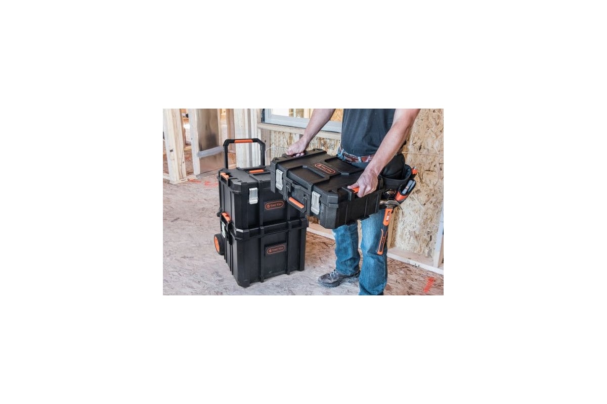 Ящик для инструмента TACTIX 20 модуль системы Storage 52,8x37,1x17,9 см ...
