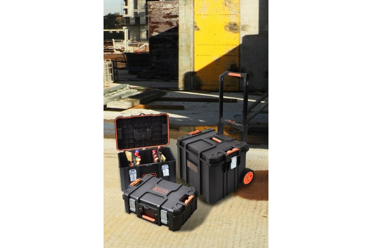 Ящик для инструмента TACTIX 20 модуль системы Storage 52,8x37,1x17,9 см ...
