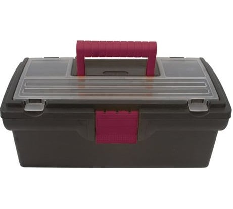 Ящик для инструмента 16" вишневые замки и ручка КУРС 65504
