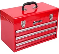 Ящик инструментальный 3 полки, красный МАСТАК 511-03380R