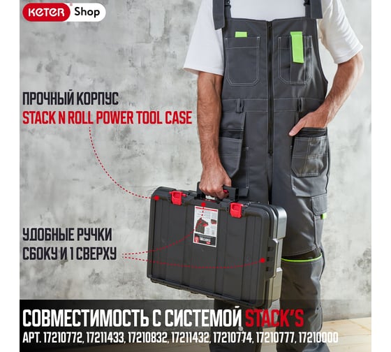 Ящик для инструментов Keter Stack N Roll Power Tool Case 253382