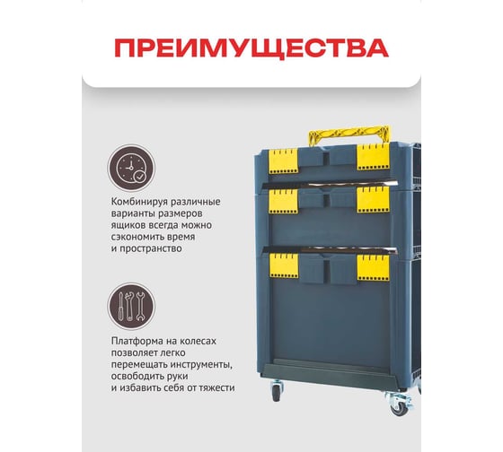 Набор ящиков для инструментов Zalger Модуль (468x338x868 мм) M4-Z