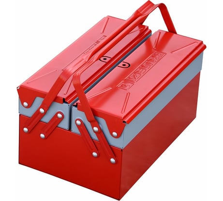 Раскладной ящик для инструментов металлический 190х420х150 3 секции IZELTAS 8410336203