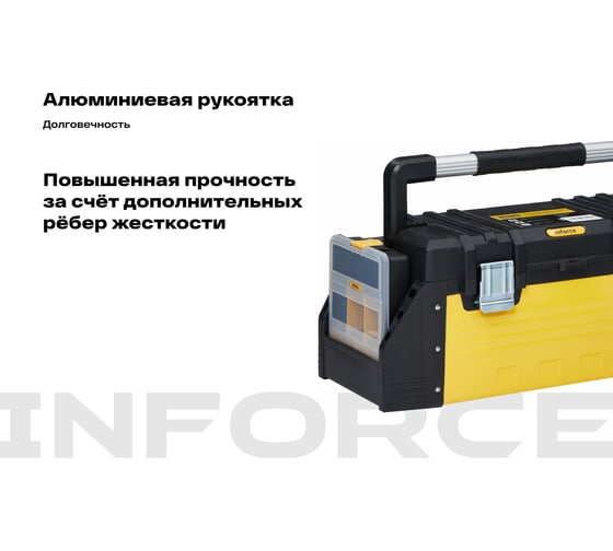 Ящик для инструмента 24,5" с 2 органайзерами Inforce 06-20-04