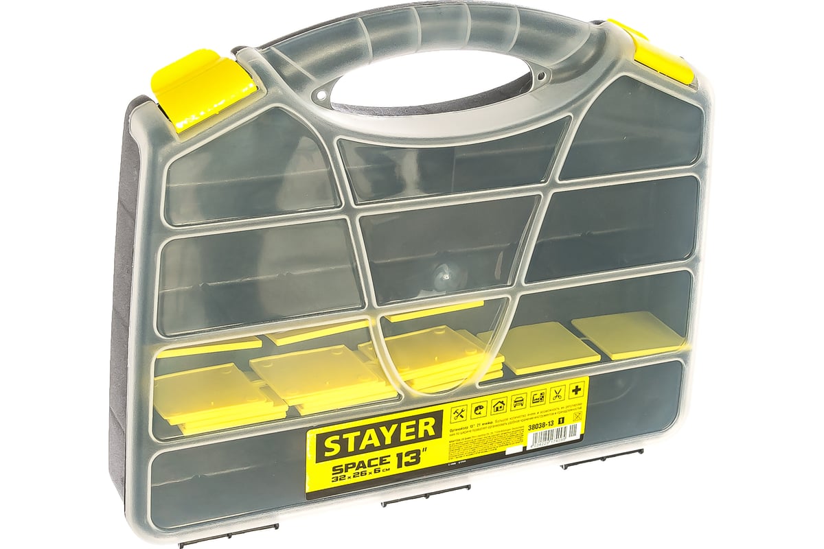 Пластиковый органайзер STAYER SPACE-13 38038-13_z01 - выгодная цена, отзывы, характеристики, фото - купить в Москве и РФ Пластиковый органайзер STAYER SPACE-13 38038-13_z01 - выгодная цена, отзывы, характеристики, фото - купить в Москве и РФ