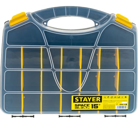 Пластиковый органайзер STAYER SPACE-15 38038-15_z01