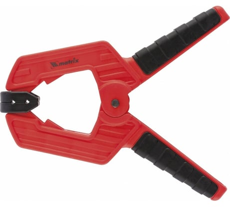 Клещеобразная усиленная струбцина, пластиковый корпус, двухкомпонентные рукоятки MATRIX 20793