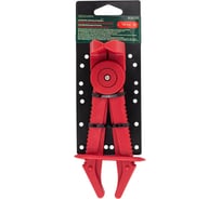 Пластиковый зажим для шлангов Rockforce с фиксатором изогнутый 90L-165мм RF-903G18B(27398)