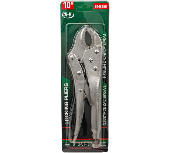 Гейферный захват Rockforce c овальными губками 10-250мм RF-614F250(17163)