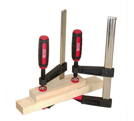 Струбцина WOODWORK из ковкого чугуна, F-образная, 500x80 мм, усилие прижима до 270 кг din5117 FCB-5080