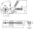 Горизонтальный прижим KUKAMET со стопором до 102 кг B111-1-L 2