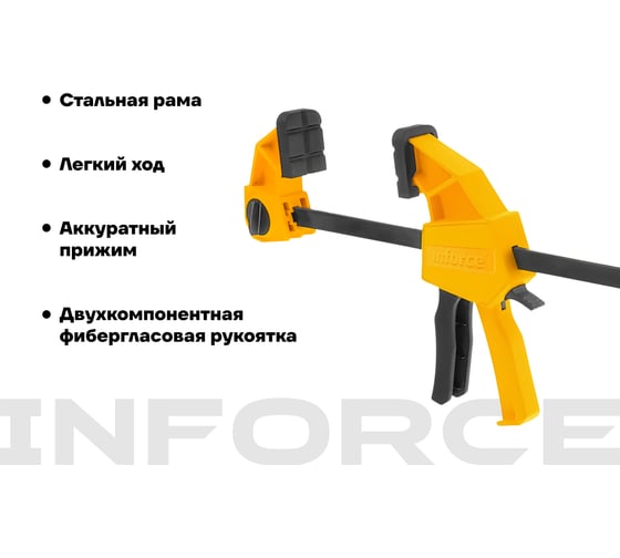 Быстрозажимная струбцина 60х450мм Inforce 06-03-35