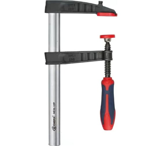Струбцина 200x100 F EHOMA губки из чугуна, пластиковая рукоятка, мягкая накладка ND20-10P 1