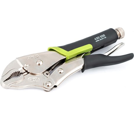 Зажим Дело Техники с фиксацией с полукруглым захватом, двухкомпонентная рукоятка 250 мм 430550