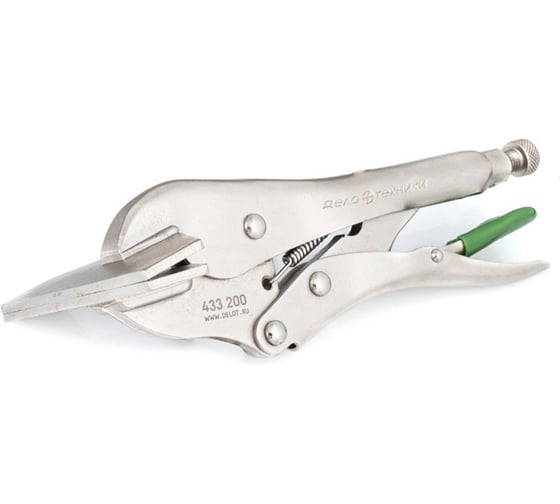 Зажим с фиксацией с плоским захватом Дело Техники SM-тип 200 мм 433200 1