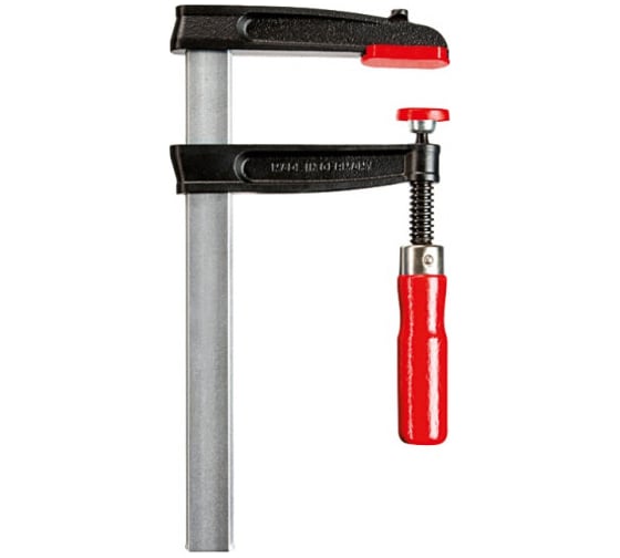 Чугунная струбцина BESSEY Tgrc20 200/100, 5.5 кн, 27x7 мм, деревянная ручка BE-TGRC20