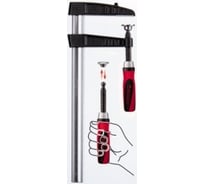 Чугунная струбцина BESSEY Tgk100-2k 1000/120, 7 кн, 2к ручка BE-TGK100-2K