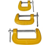 Набор струбцин STAYER STANDARD тип G - 25, 50, 75мм, 3 шт, мини 3212-H3_z02