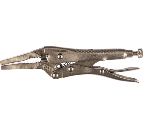 Ручной зажим Зубр Эксперт с удлиненными губками из кованой Cr-V стали для мест с ограниченным доступом 150 мм 22511-15