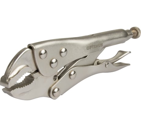 Зажимные клещи Optimus с изогнутыми губками 180 мм 11107