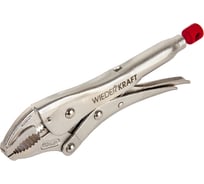 Зажим WIEDERKRAFT сварочный закругленный с фиксатором 7"/175 мм WDK-65103