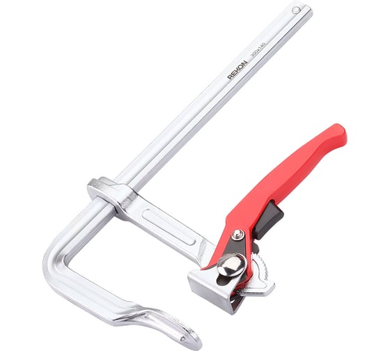 Цельнометаллическая струбцина REKON RF03-300-140 c храповиком 058122