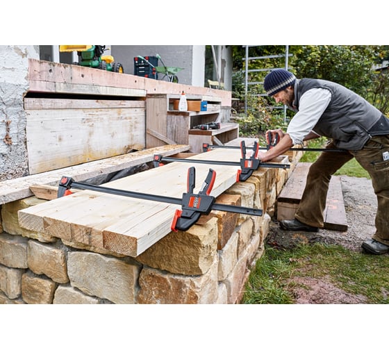 Струбцина пистолетного типа BESSEY 2.7 кН, 900 x 90 мм, распор 195-1090 мм BE-EZXL90-9