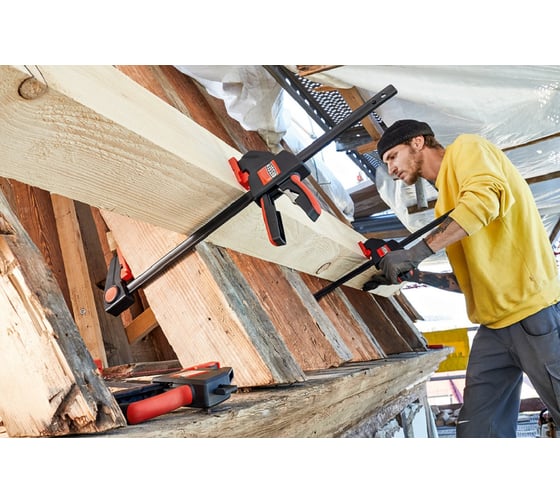 Струбцина пистолетного типа BESSEY 2.7 кН, 300 x 90 мм, распор 195-490 мм BE-EZXL30-9 