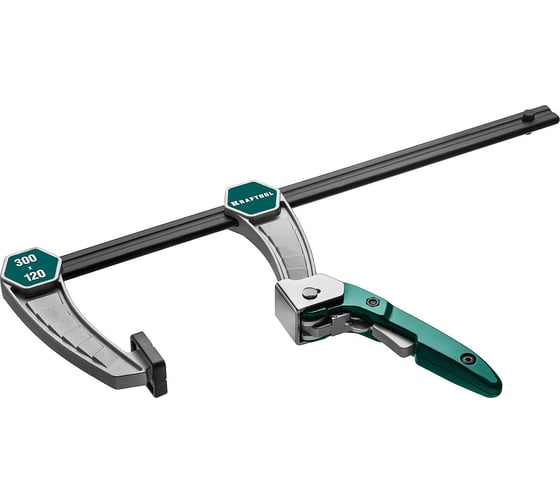 Струбцина KRAFTOOL KL-300/120 быстрозажимная 300/120 мм, тип F, 32019-120-300 1