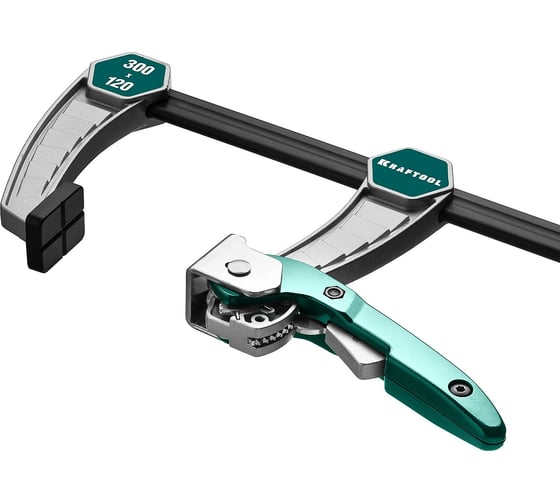 Струбцина KRAFTOOL KL-300/120 быстрозажимная 300/120 мм, тип F, 32019-120-300