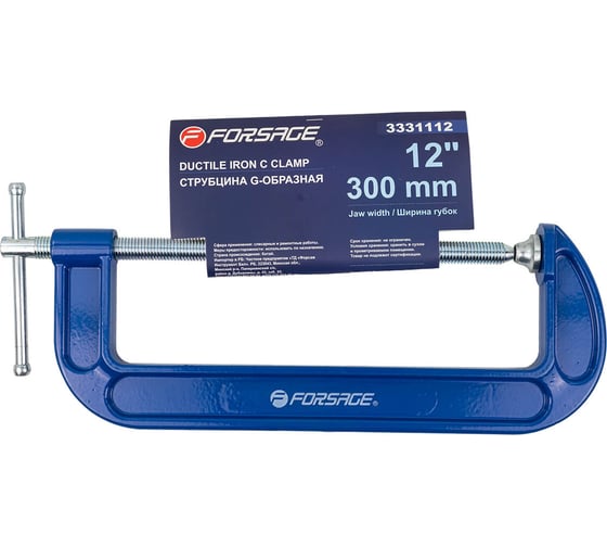 Струбцина G-образная Forsage Profi 12" 300мм (вес-3.75кг) F-3331112(54257) 1