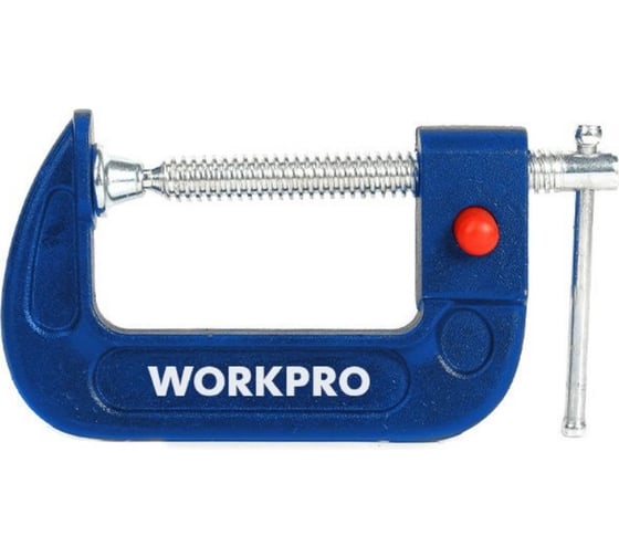Струбцина WORKPRO G-образная, быстроразъемная 75 мм WP232022