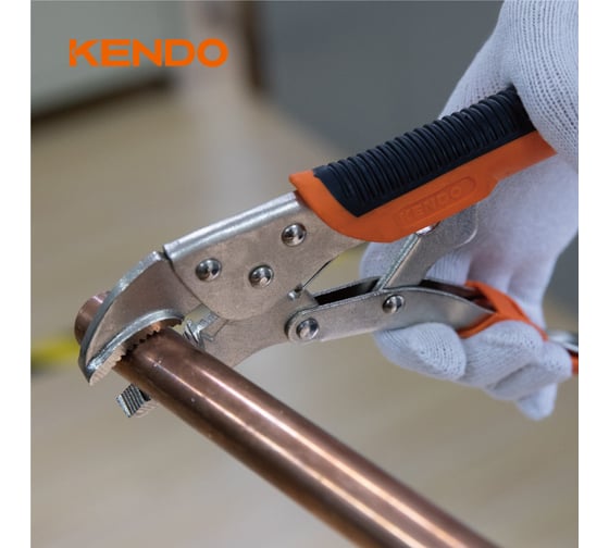 Ручной зажим с фиксатором KENDO 250 мм 11603