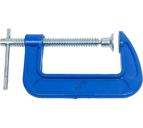 Струбцина  ТУНДРА G-образная высокопрочный чугун, усиленная, 3", 75 мм 4774265