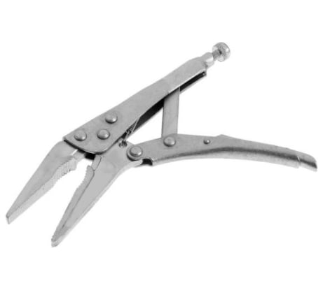 Ручной зажим ТУНДРА удлиненный плоский захват, с фиксатором, 225 мм 4726214