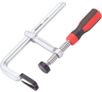 Цельнометаллическая струбцина с защитными колпачками REKON RF07-160-80 с эргономичной рукояткой из пластика 058205