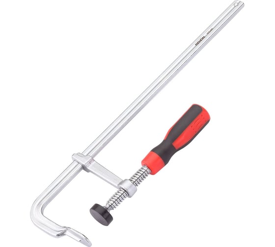 Цельнометаллическая струбцина с защитными колпачками REKON RF07-300-60 с эргономичной рукояткой из пластика 058204 1