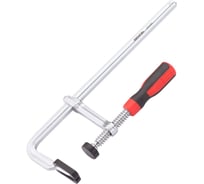 Цельнометаллическая струбцина с защитными колпачками REKON RF07-300-80 с эргономичной рукояткой из пластика 058208